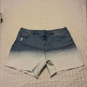 Style & Co. Blue Ombre Denim Shorts